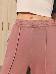 Mauve Purple Wide Leg Joggers - Image 5 of 9