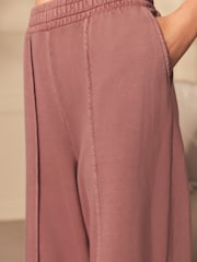 Mauve Purple Wide Leg Joggers - Image 6 of 9