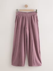 Mauve Purple Wide Leg Joggers - Image 7 of 9