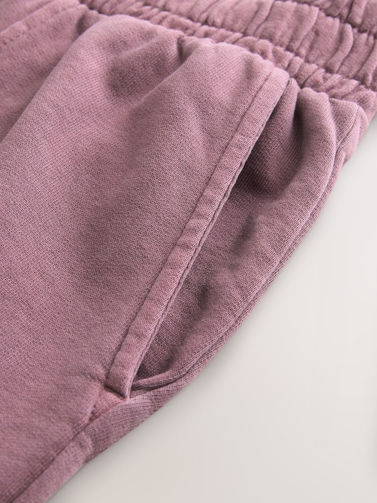 Mauve Purple Wide Leg Joggers - Image 9 of 9