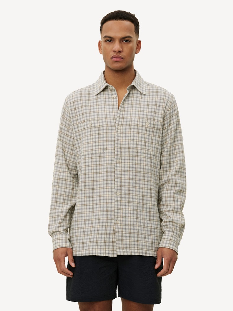 Les Deux White John Check Shirt - Image 1 of 7