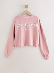 Pink Cropped Sweatshirt - Image 8 of 10