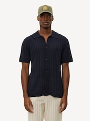 Les Deux Blue Floyd Linen Knitted Shirt - Image 1 of 11