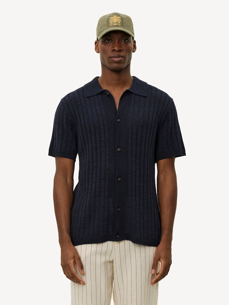 Les Deux Blue Floyd Linen Knitted Shirt - Image 1 of 11