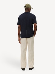 Les Deux Blue Floyd Linen Knitted Shirt - Image 3 of 11