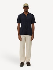 Les Deux Blue Floyd Linen Knitted Shirt - Image 5 of 11