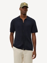 Les Deux Blue Floyd Linen Knitted Shirt - Image 6 of 11