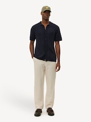 Les Deux Blue Floyd Linen Knitted Shirt - Image 7 of 11