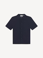 Les Deux Blue Floyd Linen Knitted Shirt - Image 8 of 11
