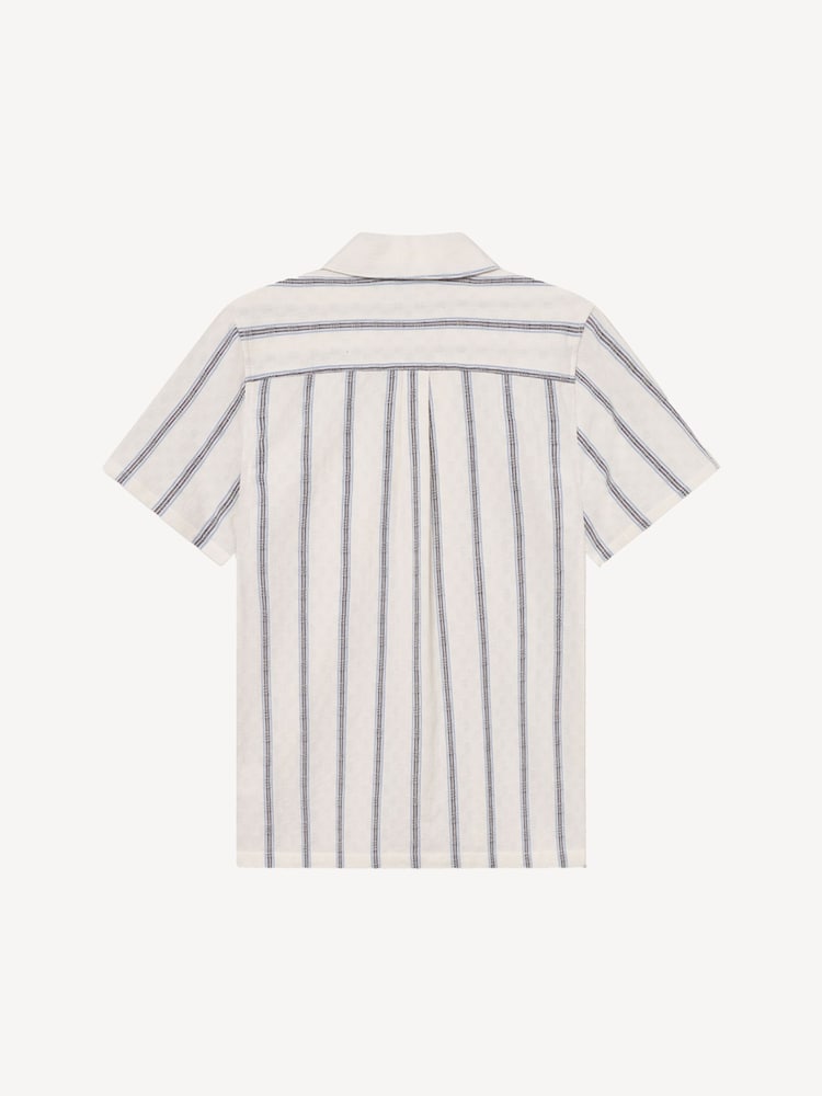 Les Deux White Lukas Check Dobby Shirt - Image 6 of 6