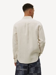 Les Deux Cream Konrad Linen Shirt - Image 2 of 5