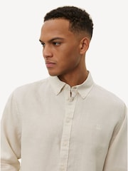 Les Deux Cream Konrad Linen Shirt - Image 3 of 5