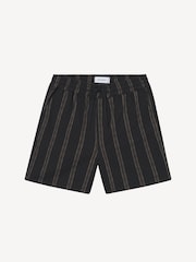 Les Deux Black Harry Check Dobby Shorts - Image 3 of 4