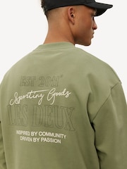Les Deux Green Allen Sweatshirt - Image 4 of 6