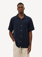 Les Deux Blue Charlie Stripe Structure Shirt - Image 1 of 3