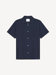 Les Deux Blue Charlie Stripe Structure Shirt - Image 3 of 3