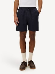 Les Deux Blue Otto Linen Shorts - Image 1 of 5