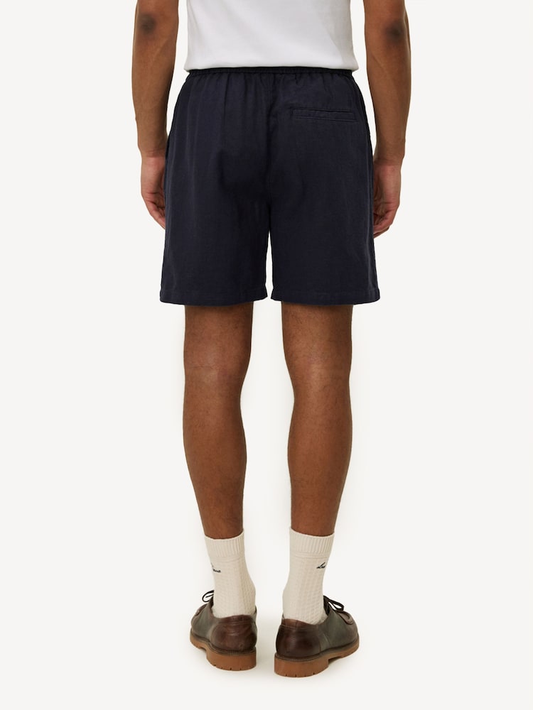 Les Deux Blue Otto Linen Shorts - Image 2 of 5