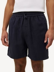 Les Deux Blue Otto Linen Shorts - Image 3 of 5