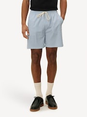 Les Deux Blue Stan Stripe Seersucker Swim Shorts - Image 3 of 5
