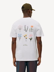 Les Deux White Wild Flower Print T-Shirt - Image 2 of 5
