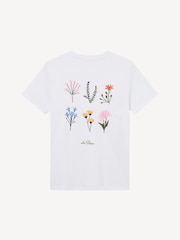 Les Deux White Wild Flower Print T-Shirt - Image 5 of 5