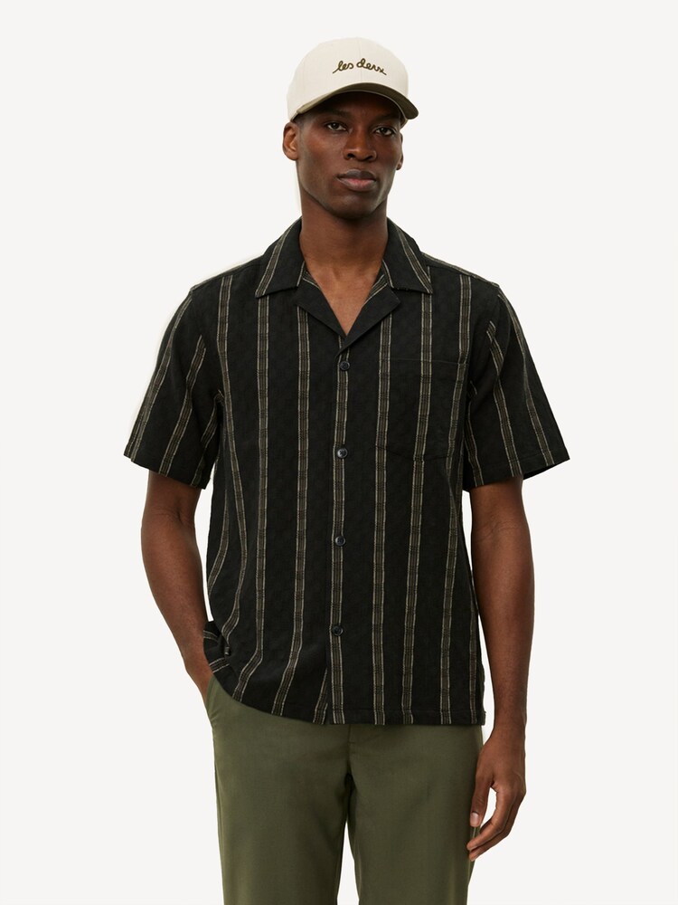 Les Deux Black Lukas Check Dobby Shirt - Image 1 of 5