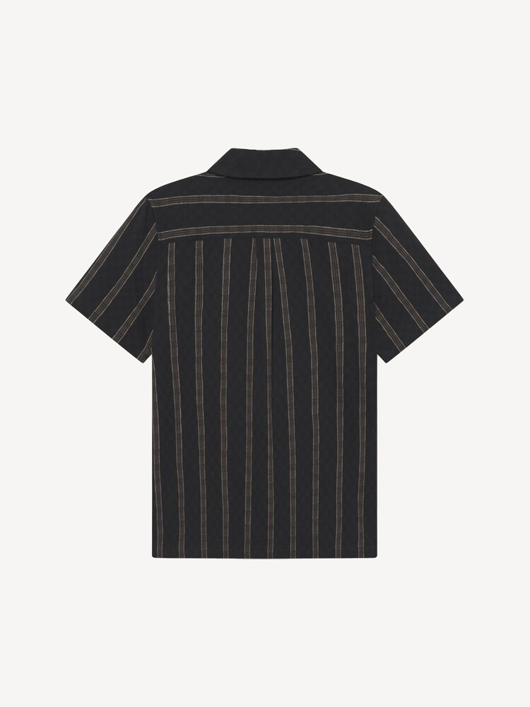 Les Deux Black Lukas Check Dobby Shirt - Image 5 of 5