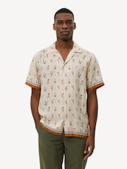 Les Deux Red Lukas AOP Wild Flowers Print Shirt - Image 1 of 5