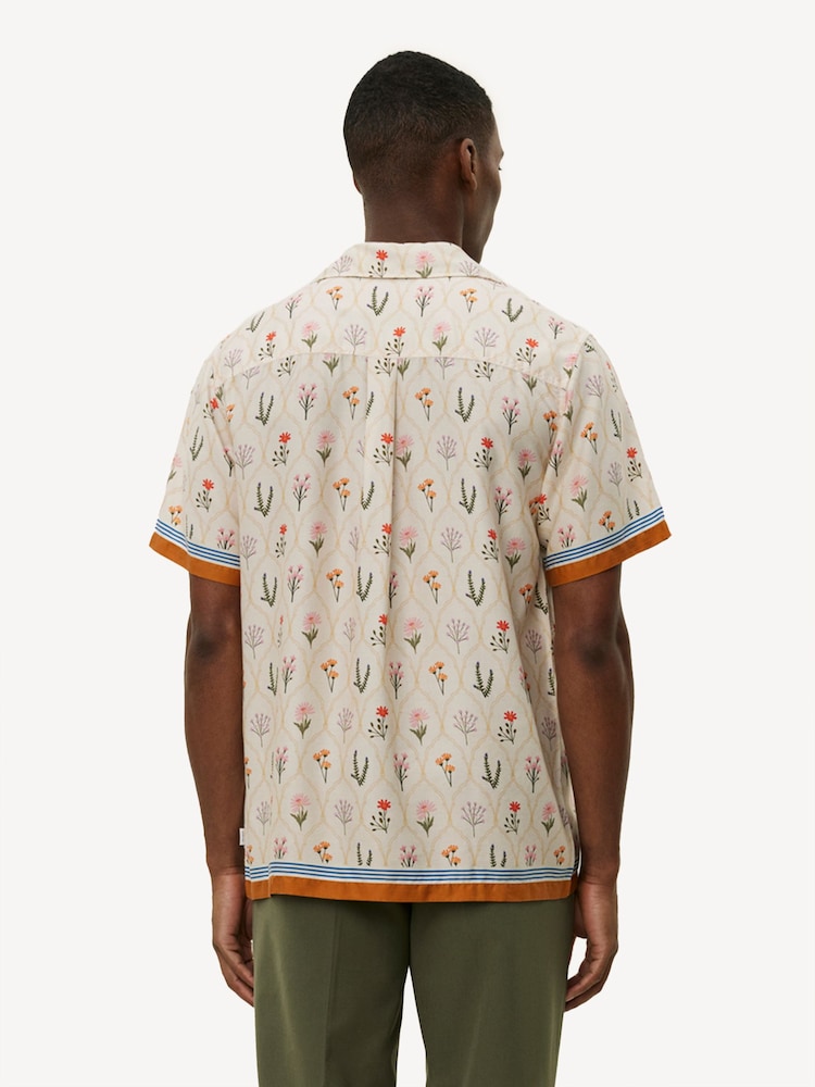Les Deux Red Lukas AOP Wild Flowers Print Shirt - Image 2 of 5