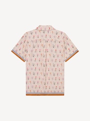 Les Deux Red Lukas AOP Wild Flowers Print Shirt - Image 5 of 5