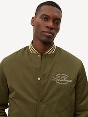 Les Deux Green Les Deux Tech Varsity Jacket - Image 3 of 6