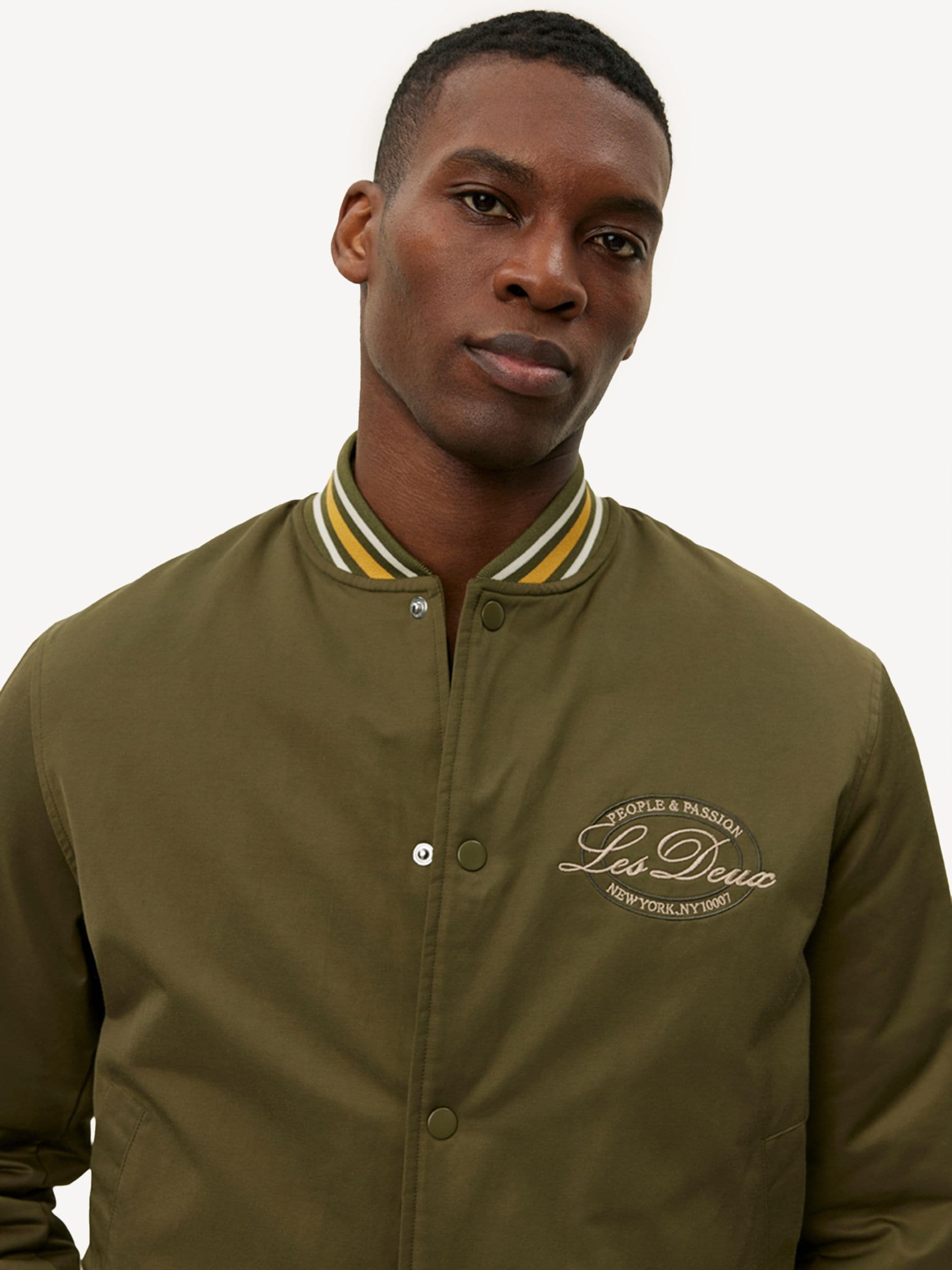 Buy Les Deux Green Tech Varsity Jacket from Next South Africa