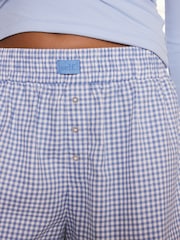 self. Blue Short Gingham Pyjamas Set - Image 3 of 7