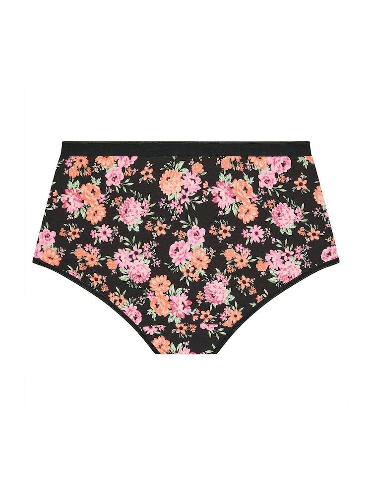 Yours Curve Pink Stretch Full Briefs 5 Pack - Image 6 of 8