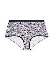Yours Curve Blue Stretch Full Briefs 5 Pack - Image 5 of 9