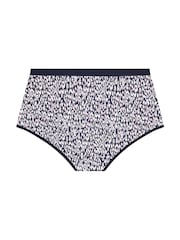 Yours Curve Blue Stretch Full Briefs 5 Pack - Image 9 of 9