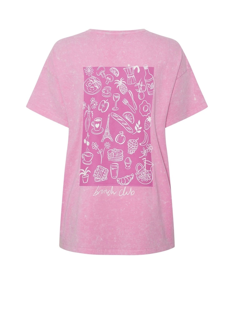 Yours Curve Brunch Club Acid 100% Cotton T-Shirt - Imagen 7 de 7 Yours Curve Brunch Club Acid 100% Cotton T-Shirt - Imagen 7 de 7