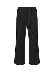 PixieGirl Petite Black Side Wrap Wide Leg Trousers - Image 5 of 5