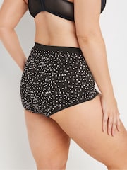 Yours Curve Black Stretch Full Briefs 5 Pack - Image 2 of 8