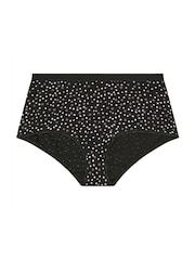 Yours Curve Black Stretch Full Briefs 5 Pack - Image 6 of 8