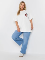 Yours Curve White Spicy Chilli 100% Cotton T-Shirt - Image 1 of 7