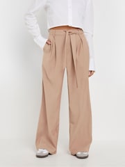 PixieGirl Petite Pink Side Wrap Wide Leg Trousers - Image 2 of 5