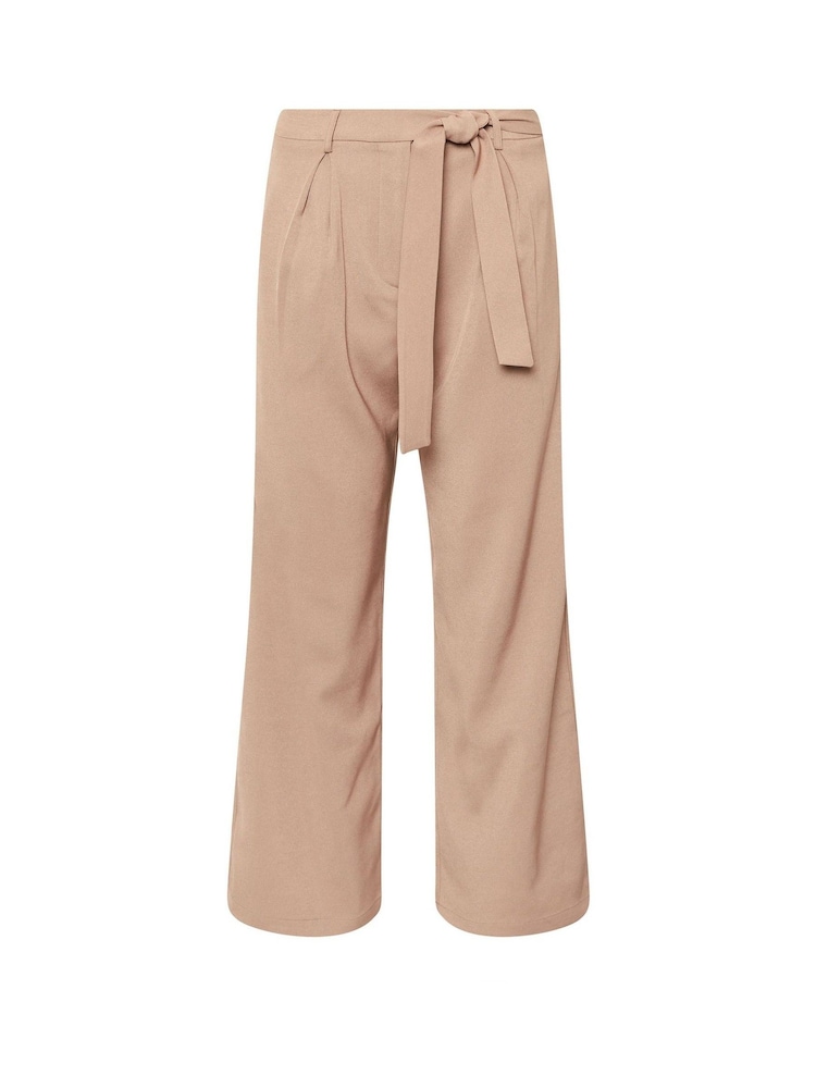PixieGirl Petite Pink Side Wrap Wide Leg Trousers - Image 5 of 5