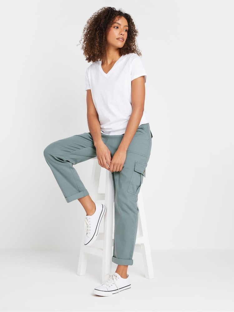 M&Co Blue Cargo Trousers - Image 3 of 5