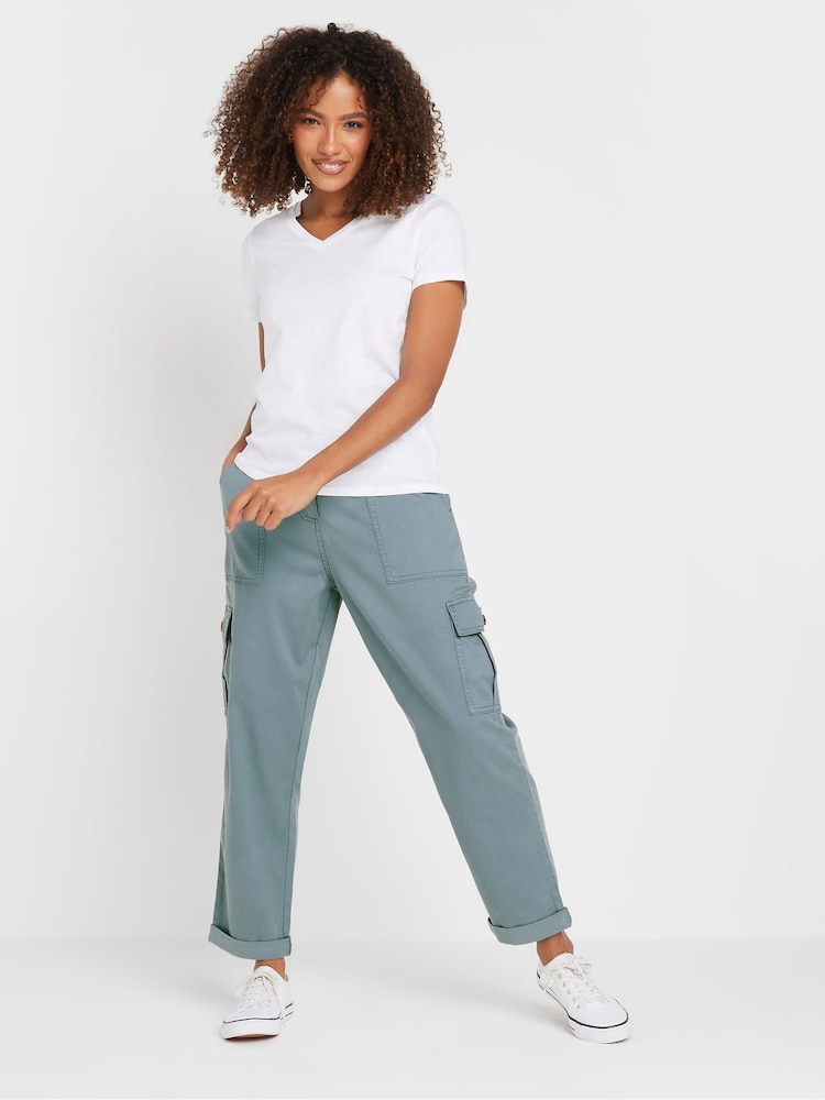M&Co Blue Cargo Trousers - Image 4 of 5