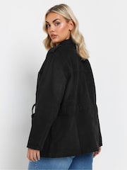 Yours Curve Black Carpenter 100% Cotton Jacket - Image 3 of 5