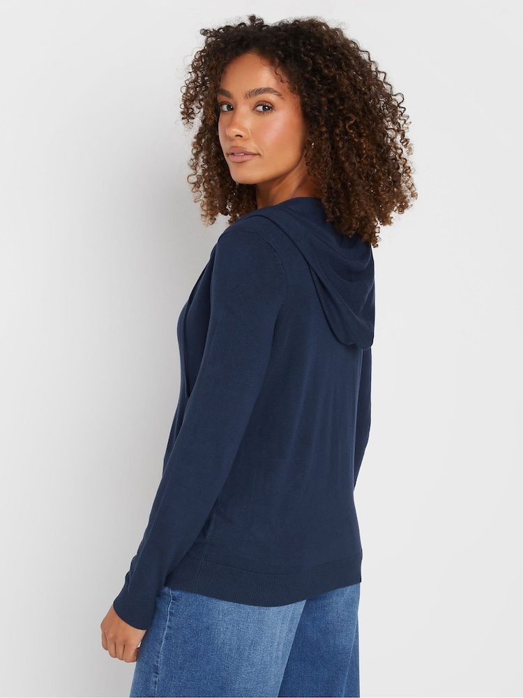 M&Co Blue Knitted Hoodie - Image 2 of 5