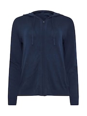 M&Co Blue Knitted Hoodie - Image 5 of 5
