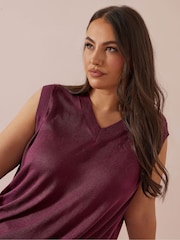 Yours Curve Red Lightweight Vest - Image 5 of 6